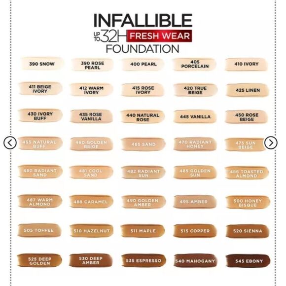 🆕💄NEW!! L'Oreal Infallible 24HR Fresh Wear Foundation - 425, Linen - Picture 6 of 10